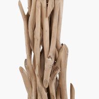 Pacific Lifestyle Derna Driftwood Floor Lamp with Natural Jute Shade