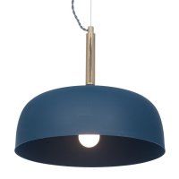 Pacific Lifestyle Anke Matt Domed Metal Pendant - Indigo