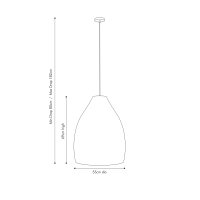 Pacific Lifestyle Molokai Natural Woven Cloche Pendant