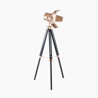 Pacific Lifestyle Hereford Film Tripod Floor Lamp - Copper and Black