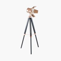 Pacific Lifestyle Hereford Film Tripod Floor Lamp - Copper and Black