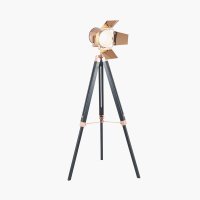 Pacific Lifestyle Hereford Film Tripod Floor Lamp - Copper and Black