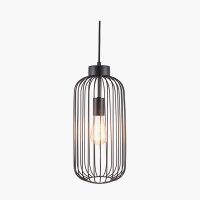Pacific Lifestyle Dania Metal Wire Tall Pendant - Matt Black