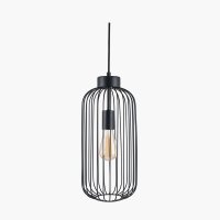 Pacific Lifestyle Dania Metal Wire Tall Pendant - Matt Black