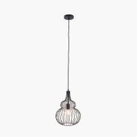 Pacific Lifestyle Dania Metal Shaped Wire Pendant - Matt Black