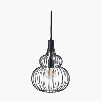 Pacific Lifestyle Dania Metal Shaped Wire Pendant - Matt Black