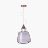 Pacific Lifestyle Porto Optic Glass Tapered Pendant - Grey