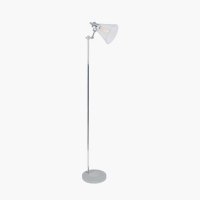 Pacific Lifestyle Chaplin Concrete and Brushed Chrome Floor Lamp