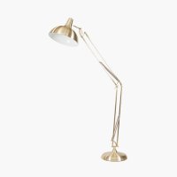 Pacific Lifestyle Alonzo Metal Task Floor Lamp - Brass