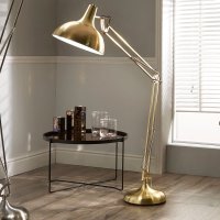 Pacific Lifestyle Alonzo Metal Task Floor Lamp - Brass