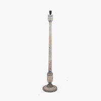 Pacific Lifestyle Captiva Mango Wood Floor Lamp Base - Grey Wash