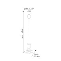 Pacific Lifestyle Captiva Mango Wood Floor Lamp Base - Grey Wash
