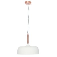 Pacific Lifestyle Anke Matt Domed Metal Pendant - Cream