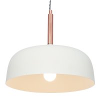 Pacific Lifestyle Anke Matt Domed Metal Pendant - Cream