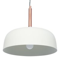 Pacific Lifestyle Anke Matt Domed Metal Pendant - Cream