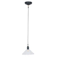 Pacific Lifestyle Canton Matt Black Metal and Glass Cone Pendant