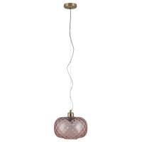Pacific Lifestyle Azores Textured Glass Oval Pendant - Rose