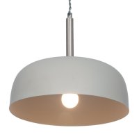 Pacific Lifestyle Anke Matt Domed Metal Pendant - Grey
