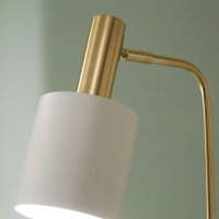 Pacific Lifestyle Biba Marble Footed Floor Lamp - White and Gold