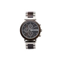 Iris Sandalwood Wood Brown Silver Mens Watch - Botanica 