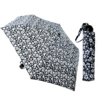 Drizzles Supermini Ball Handle Black & White Umbrella - Assorted