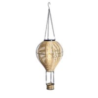 24 LED 62cm Solar Rattan Look Hanging Balloon