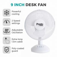 Tower Presto Desk Fan 9"
