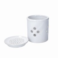 KitchenCraft Idilica Garlic Store with Grater