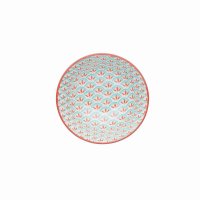 KitchenCraft Ceramic Bowl 16cm - Geometric Lime