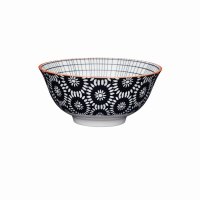 KitchenCraft Ceramic Bowl 16cm - Black Tile