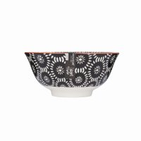 KitchenCraft Ceramic Bowl 16cm - Black Tile