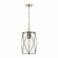 Laura Ashley Beckworth Ceiling Lantern Antique Brass and Glass
