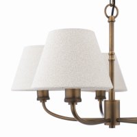 Laura Ashley Denston 5 Light Pendant Antique Bronze with Shade