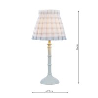 Laura Ashley Farnworth Table Lamp Matt Green with Shade