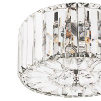 Laura Ashley Fernhurst 3 Light Flush Crystal and Polished Chrome