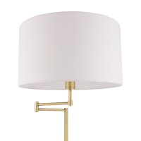 Laura Ashley Marlowe Floor Lamp Antique Brass with Shade