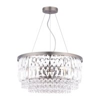 Laura Ashley Rhosill 4 Light Pendant Crystal and Aged Pewter