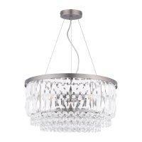 Laura Ashley Rhosill 4 Light Pendant Crystal and Aged Pewter