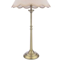 Laura Ashley Cordwell Table Lamp Matt Antique Brass with Shade