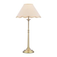 Laura Ashley Cordwell Table Lamp Matt Antique Brass with Shade