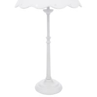 Laura Ashley Cordwell Table Lamp Matt White with Shade