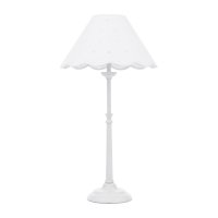 Laura Ashley Cordwell Table Lamp Matt White with Shade