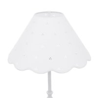 Laura Ashley Cordwell Table Lamp Matt White with Shade