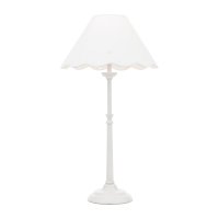 Laura Ashley Cordwell Table Lamp Matt White with Shade