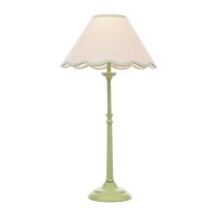 Laura Ashley Cordwell Table Lamp Matt Green with Shade