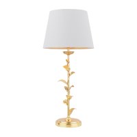 Laura Ashley Halton Table Lamp Distressed Gold Leaf with Shade