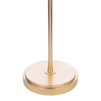 Laura Ashley Halton Floor Lamp Distressed Gold Leaf with Shade