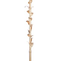 Laura Ashley Halton Floor Lamp Distressed Gold Leaf with Shade