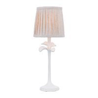 Laura Ashley Eleni Table Lamp Matt White with Shade