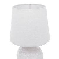 Laura Ashley Redhall Table Lamp White Ceramic and Polished Chrome with Shade